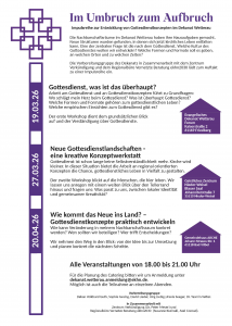 Evangelisches Dekanat Wetterau, Zentrum Verkündigung & Regionalbüro Vernetzte Beratung ekhn2030