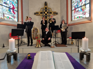 Das Ensemble FRECHBLECH in der Musikkirche