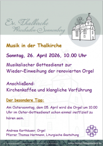 Plakat Orgeleinweihung