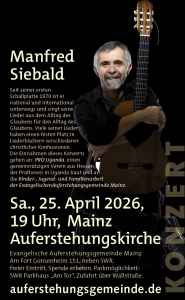 Flyer Manfred Siebald Konzert
