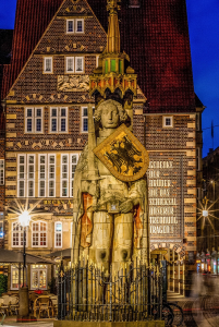 Häuser-Silhouette in Bremen, Altstadt