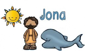 Prophet Jona und ein Fisch