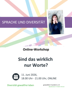 Plakat der Online-Veranstaltung