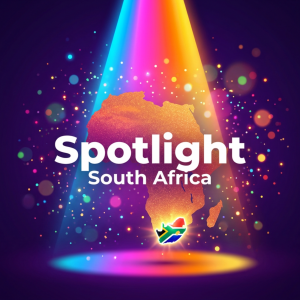 Das Bild zeigt das Logo der Veranstaltung Spotlight South Africa