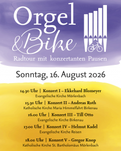 Plakat Orgel & Bike