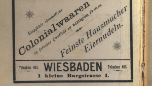 Werbung für Kolonialwaren
